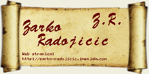 Žarko Radojičić vizit kartica